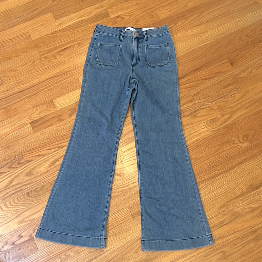 LC Lauren Conrad high rise flair jeans